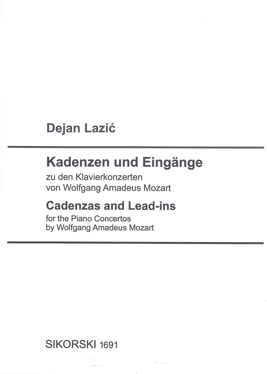DejanLazicMusic's tweet photo. 🔔 JUST OUT 🔔 @sikorskimusic
🎹🎼🛒➡️ https://t.co/fMb2WgeqqW
#Mozart #Cadenzas #Kadenzen #Eingänge #Leadins #Sikorski https://t.co/hI0F6ZKUhh