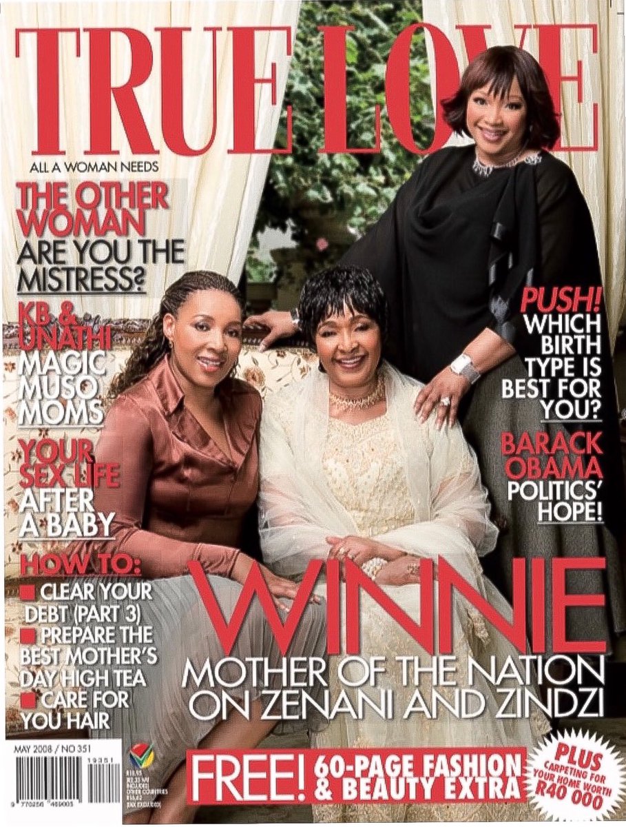 AsandaSizani's tweet photo. This was Mam Dorah Sitole’s favourite issue. After sharing the role for years, the May 2008 issue her first one as Editor. This became @TrueLoveMag ‘s top-selling Mother’s Day issue. #RIPDorahSitole https://t.co/qPgF4HFIep