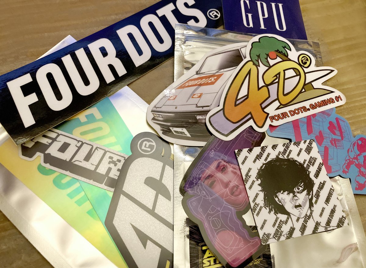 tutoji's tweet photo. FOUR DOTS®︎さんのステッカーパックプレゼント当選して新年早々送っていただきました!
気になってたステッカーパックもSHOPで購入しました!
面白そうなGEEKブランドだなーと前々から気になっていたので嬉しい!
これからもチェックさせていただきます!
https://t.co/clqtiTLFSN
#four_dots®︎ https://t.co/lrFjCEcUos
