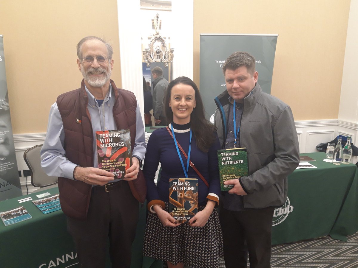 A great source of information is  @gardenerjeff author of the "Teaming with" Trilogy. I was delighted to get our copies signed last year in Dublin when Jeff was speaking at a  #cannabis conference.  #hemp  #irishhemp  #teamingwithmicrobes  #teamingwithfungi  #teamingwithnutrients