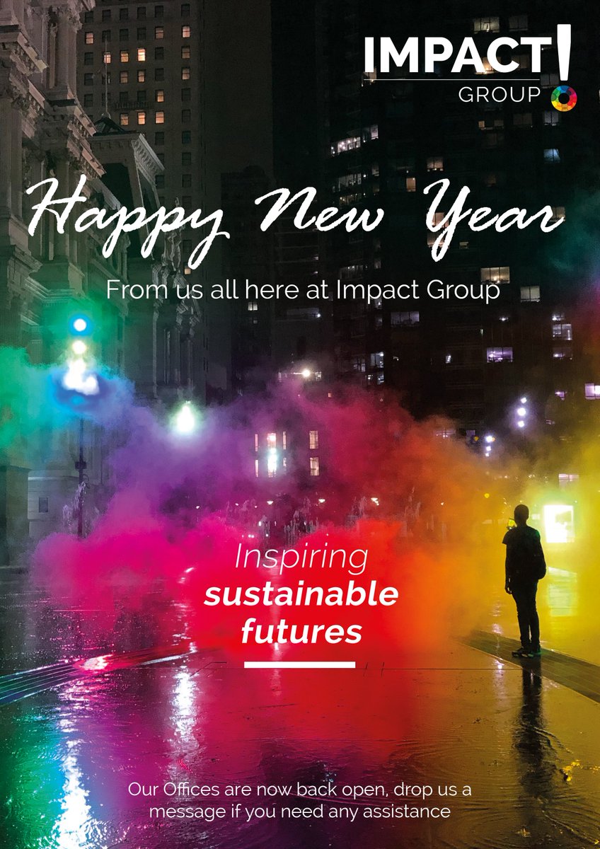 HAPPY NEW YEAR FROM EVERYONE AT IMPACT GROUP!

Our offices are open again and our staff have now returned to work.