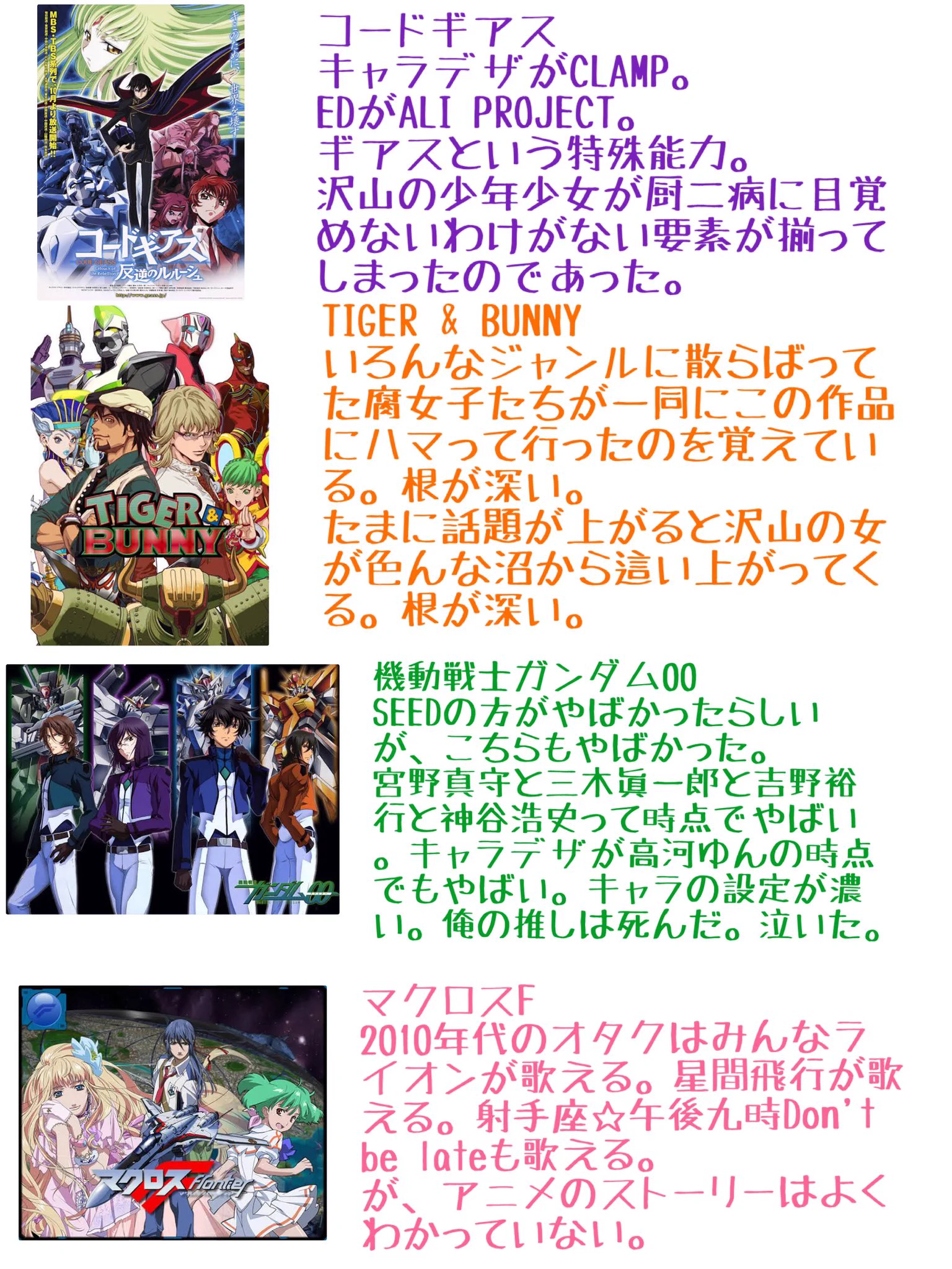 当時はみんな夢中だった？同年代の女オタクに刺さるアニメまとめwww