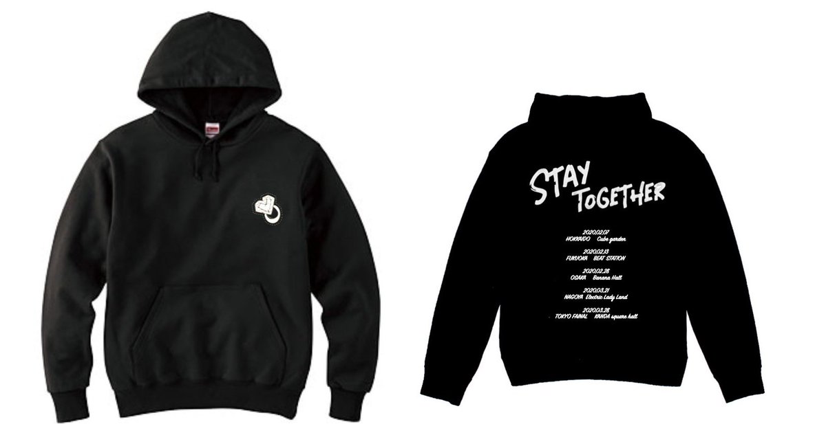 info】 MIURA FUGA LIVE TOUR 〜Stay Together〜グッズにパーカーが