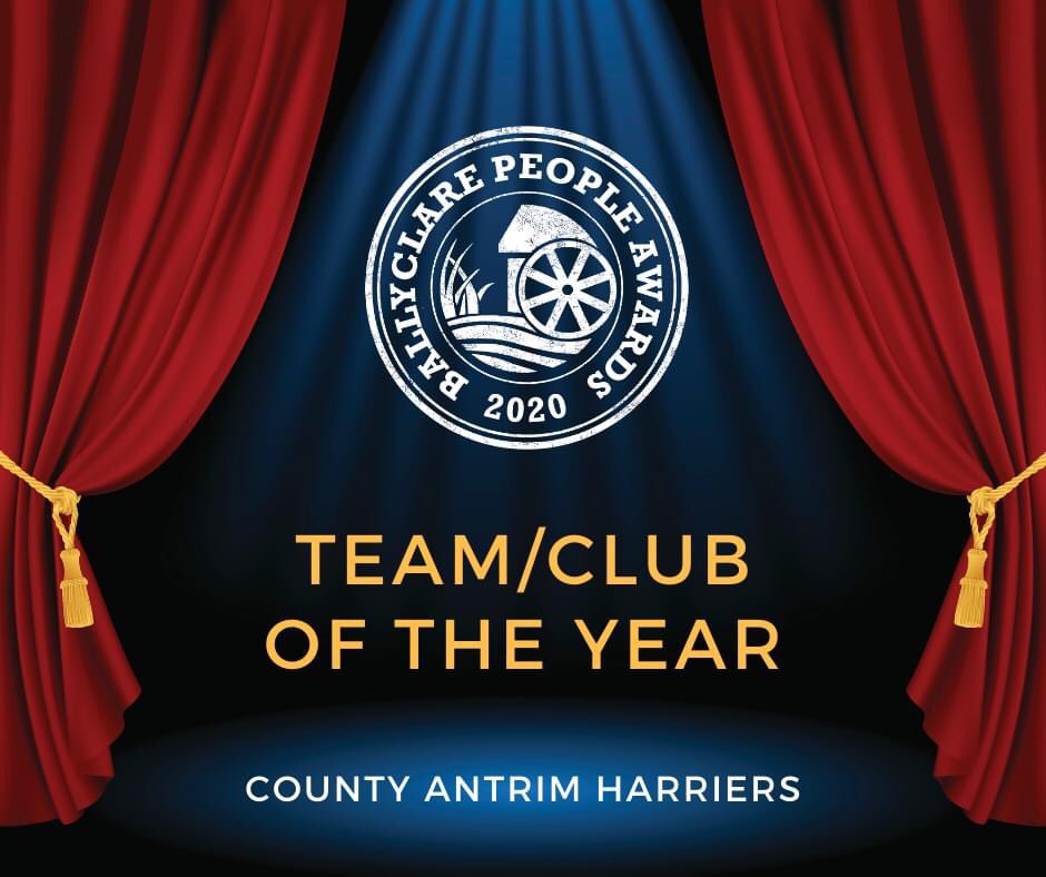 CAntrimHarriers's tweet photo. ๐ THANK-YOU to everyone who voted for @CAntrimHarriers ๐ & to @loveballyclare for coordinating these awards! 2020 a challenging year but the CAH spirit got us through!
#goCAH #TeamCAH #thirdtime #sodelighted #humbled #ballyclare https://t.co/svX2vIQuaP