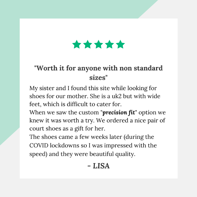 We spent the first Monday of 2021 being grateful for all the amazing reviews we've received.
Lisa's feedback shows how our Precision Fit sizing makes our shoes perfect for anyone, standard and wide feet.
Read more reviews on <a href="/Trustpilot/">Trustpilot</a>

ow.ly/NY1J50CWNbv