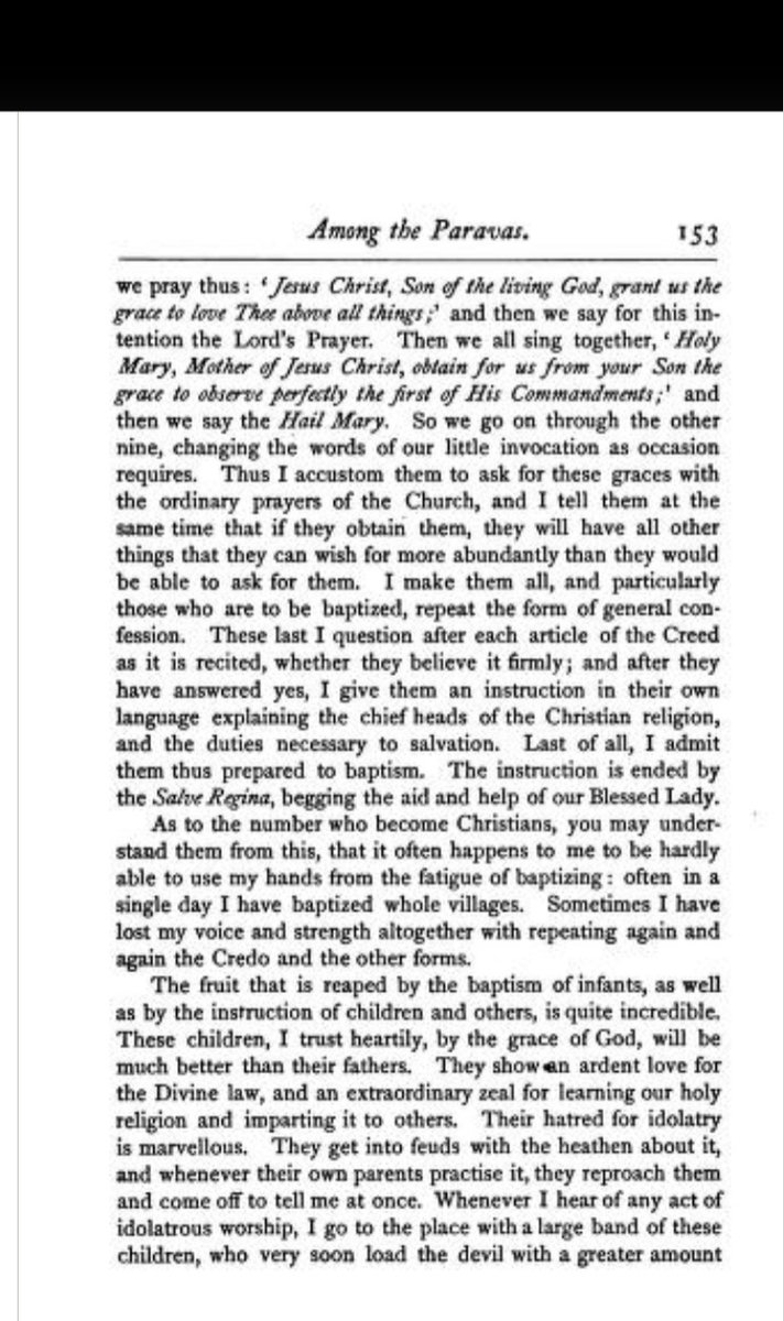 When I hear of any act of idol worship, I go to the place with a large band of these (converted) children. They run at the idols, upset them, dash them down, break to pieces, spit on them, trample on them, kick them about, and in short heap on them every possible outrage.(5)