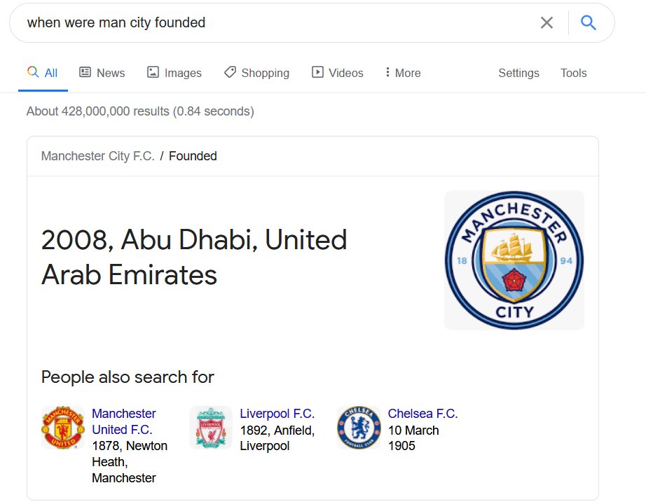 invnrg's tweet photo. Like if you're older than Manchester City 😃 https://t.co/eAwfC5zqwl