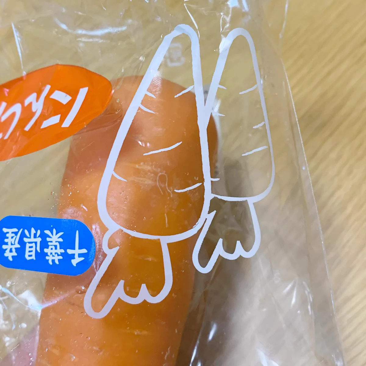 独特なデザインのキャラクターかと思いきや？www人参のイラストを上下逆さに見ていただけだったwww