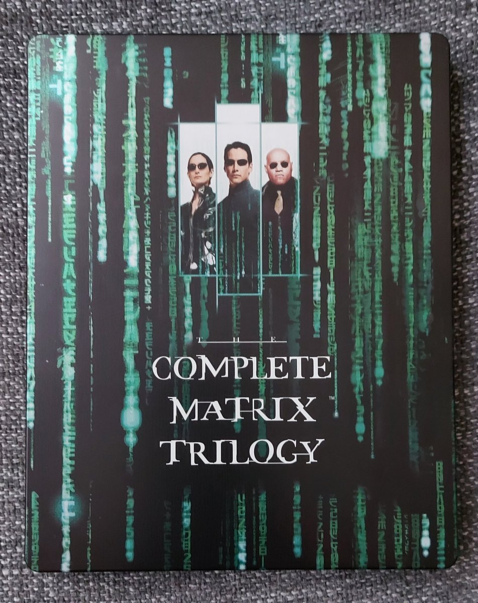 _ObiMoo's tweet image. steelbook #256 arrived this morning, and it&apos;s a thing of beauty! huge thanks to @pkavfc for a great deal and perfect packaging! #MatrixTrilogy
