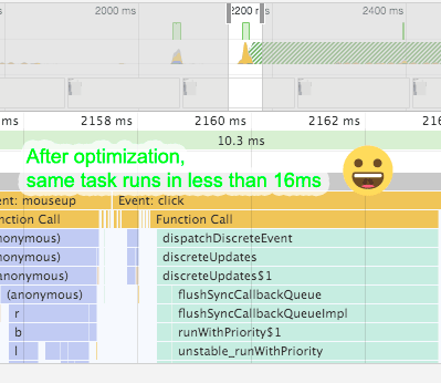 jorgeborgesc's tweet photo. I've been doing lately @kentcdodds course on React Performance, truly a goldmine of good advice!🌟

For example, it explains how to measure and optimize your JS, so it doesn't block the browser's main thread for too long, breaking the smooth 60 frames a second user experience. https://t.co/IkylZtMOSz