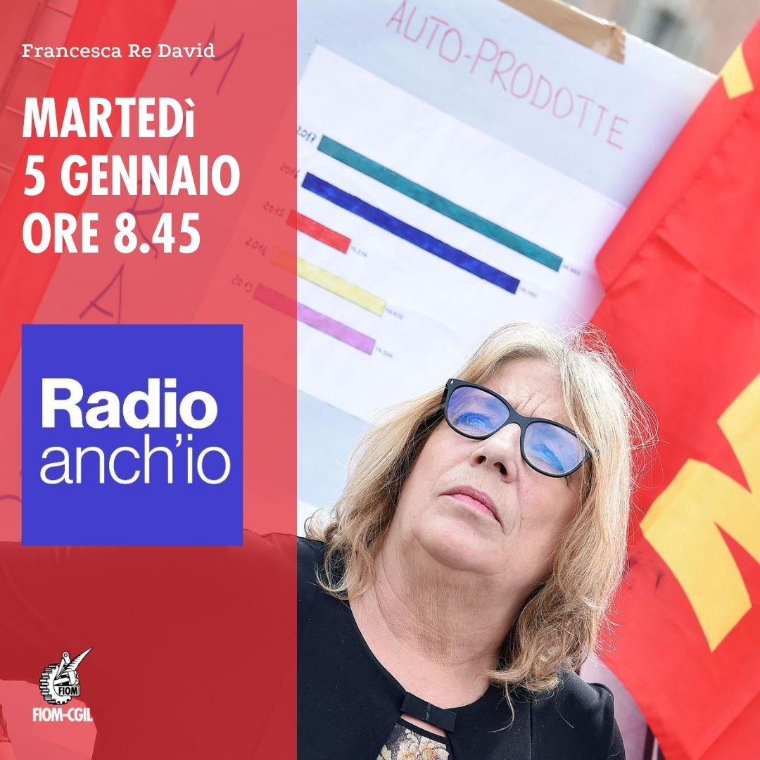 fiomnet's tweet photo. 🚘⚙️ #FcaPsa
Domani martedì #5gennaio @RedavidF interverrà alle 8.45 su @radioanchio sul nuovo gruppo automobilistico #Stellantis. https://t.co/VkYHCfUMMF