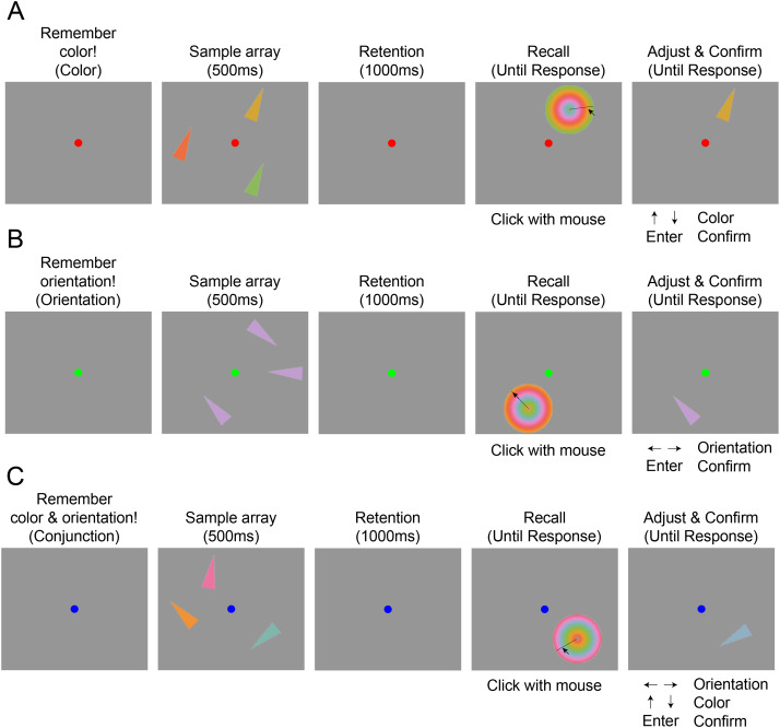 Now out in Cognition! We created a *new* way to capture the detail of multiple features in an object, with a single response. Across 3 experiments, features are held in memory in a dependent (integrated) manner. 

Stay tuned for extensions of this task using shape-color objects!