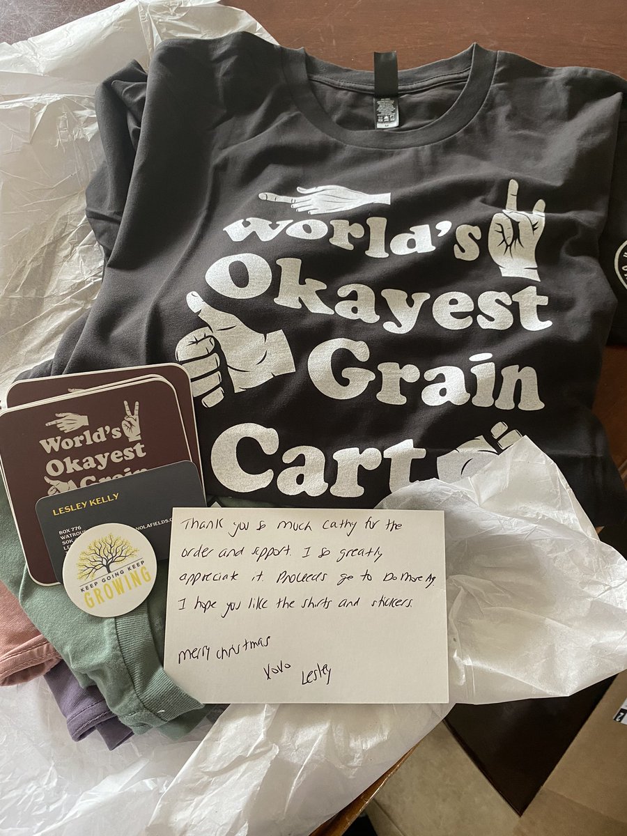 VitucciFarms's tweet photo. Its the Xmas that keeps on giving. Some late arrivals were delivered this AM.  A gift for our son who is definitely “our farms Gr8est Grain cart driver”
@kricktim your the next best grain cart driver. Thx @lesleyraekelly for supporting mentalhealth with proceeds to  @domoreag https://t.co/oeNBdXVW9r