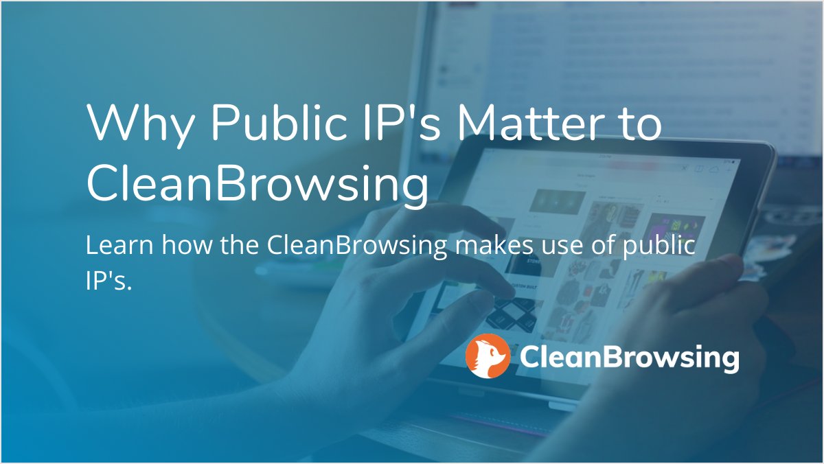 New Guide: Public IP's and Why They Matter to CleanBrowsing #dnsfilter #contentfilter - community.cleanbrowsing.org/the-importance…