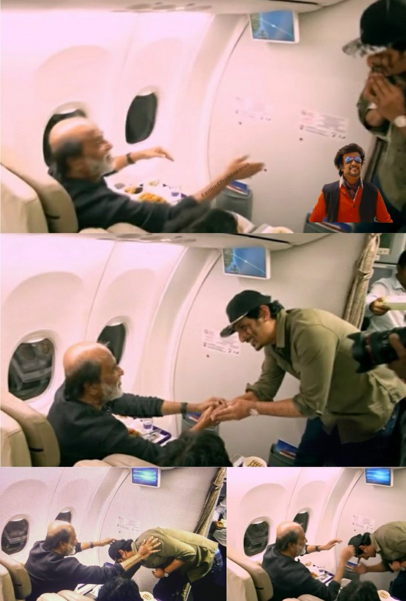 #Jiiva got Blessings From #Thalaivar #Superstar #Rajinikanth
on his Birthday in the Middle of the Air 😊
#HBDJiiva #HappyBirthdayJiiva
#Throwback