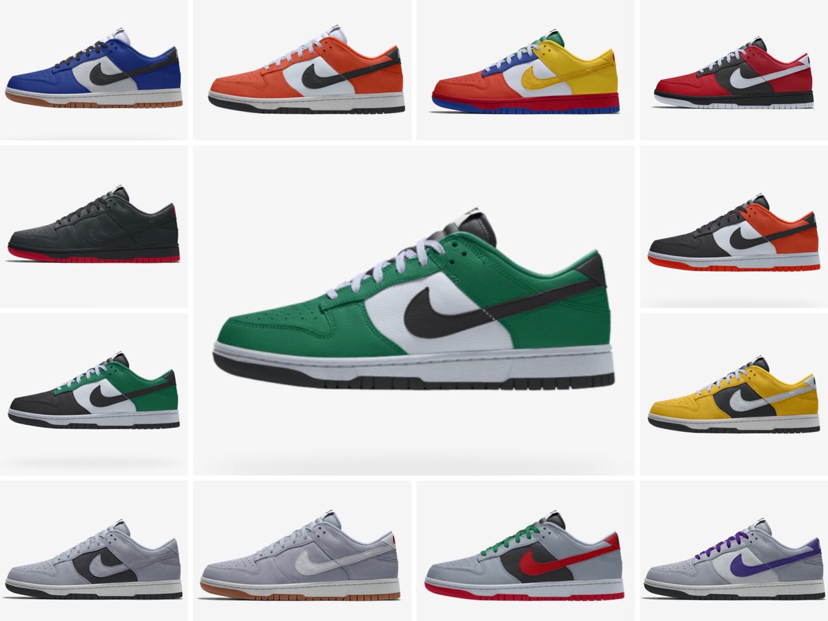 Snkr Twitr More Color Selections Chosen By Others Nike Dunk Low 365 By You T Co Q8zcp0s9kc Ad