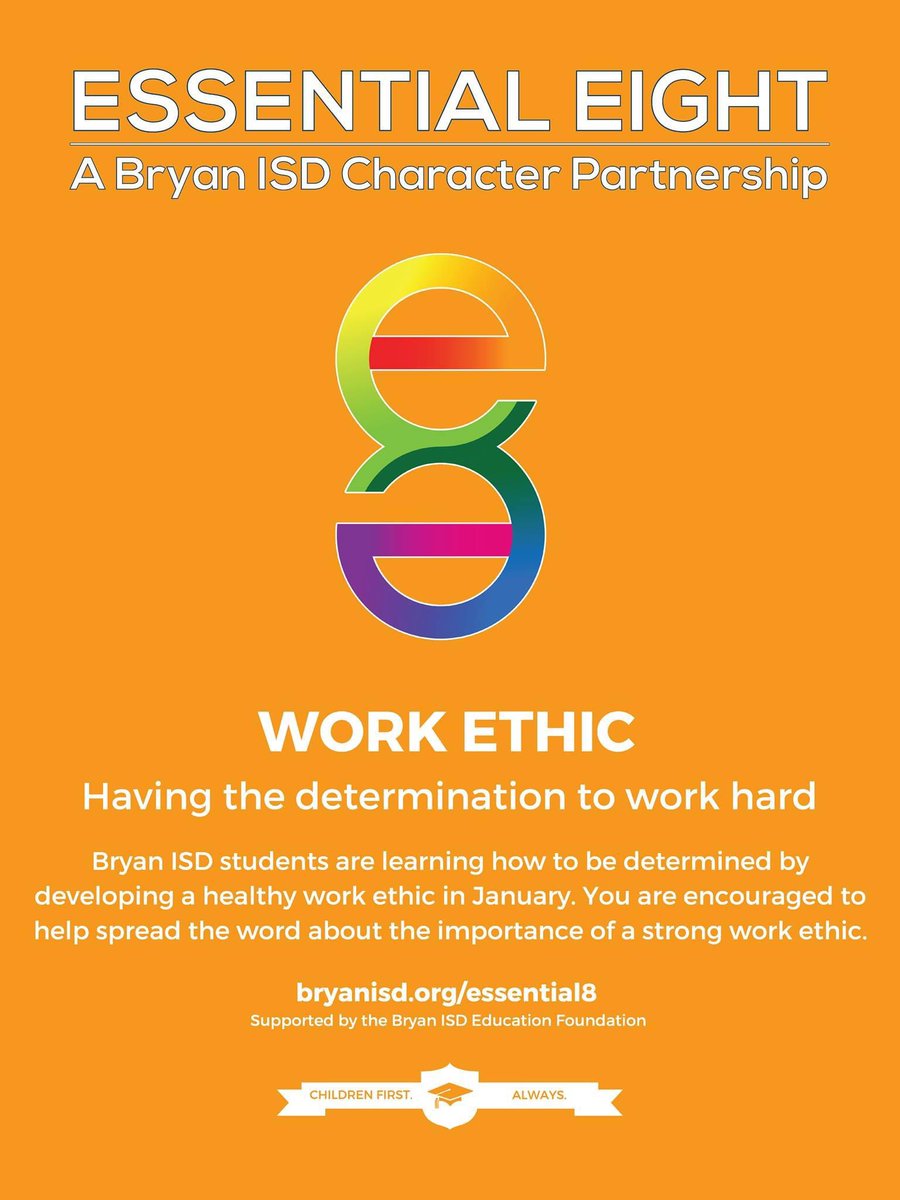 This month our Essential Eight is Work Ethic.  We are ready to see this toward the ultimate goal of graduation.  #mchs #essential8