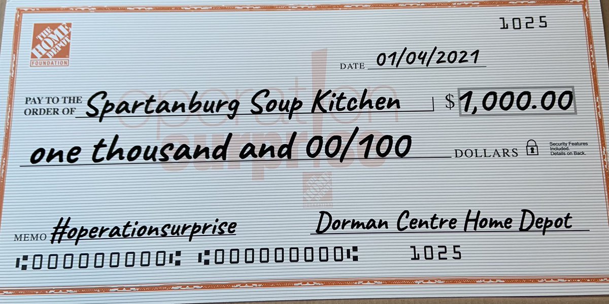 JT Hoag (@thdhoagie) on Twitter photo Store 1129 starting 2021 out by “Giving Back” to The Spartanburg Soup Kitchen! We are so proud and so thankful for <a href="/HomeDepotFound/">The Home Depot Foundation</a> with giving us the ability to help those who do so much for the Spartanburg community! #OperationSurprise #TheHomeDepot #SpartanburgSoupKitchen Store 1129 starting 2021 out by “Giving Back” to The Spartanburg Soup Kitchen! We are so proud and so thankful for <a href="/HomeDepotFound/">The Home Depot Foundation</a> with giving us the ability to help those who do so much for the Spartanburg community! #OperationSurprise #TheHomeDepot #SpartanburgSoupKitchen