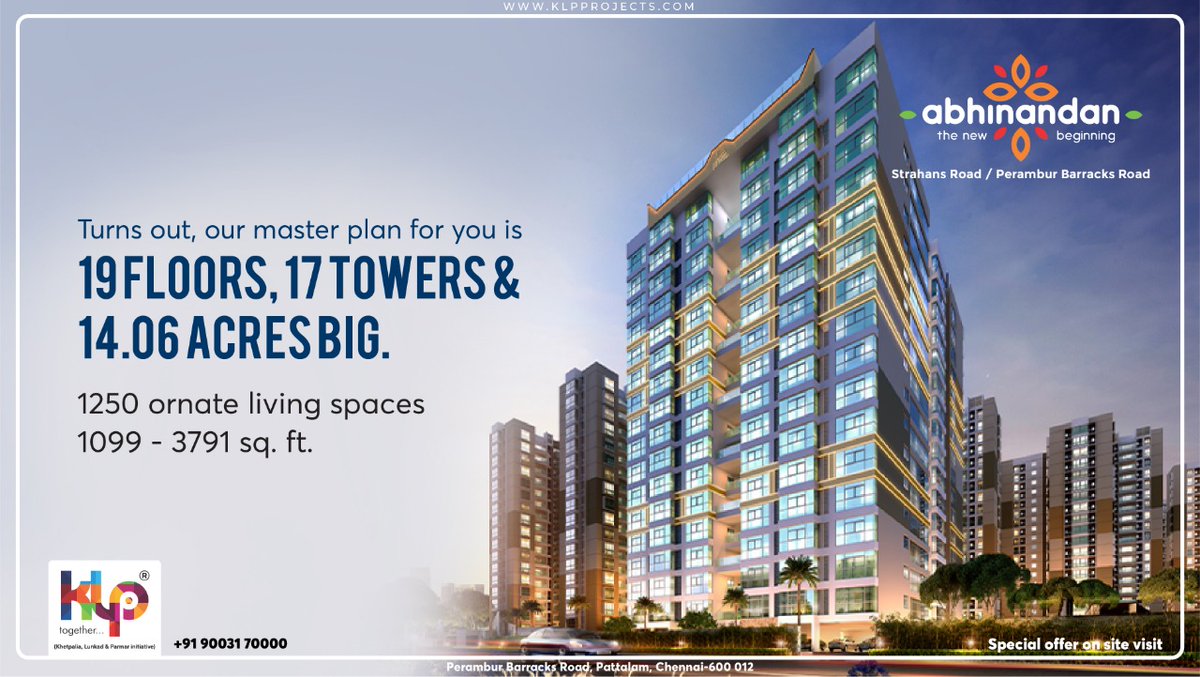 Klpproject's tweet photo. With its sheer size, architectural splendor and extravagant lifestyle presentation, it would be no surprise to be blow away by the Abhinandan. Ph: 90031 70000  |  Visit site for special offer  |  https://t.co/5I1fPUt3AP https://t.co/XFtpZZCgo8