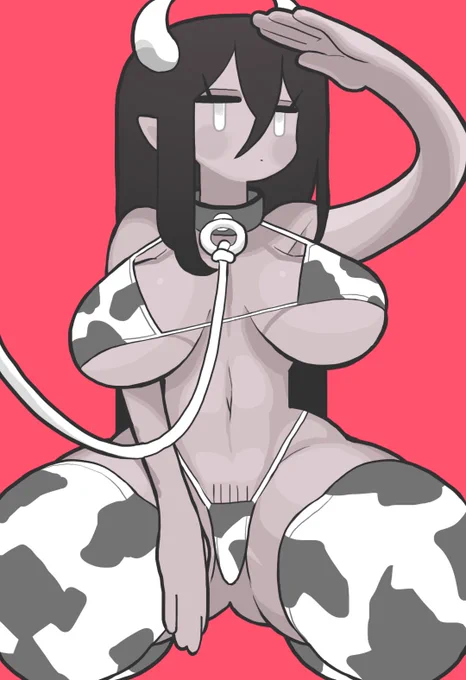 big boobs cow bikini girl 