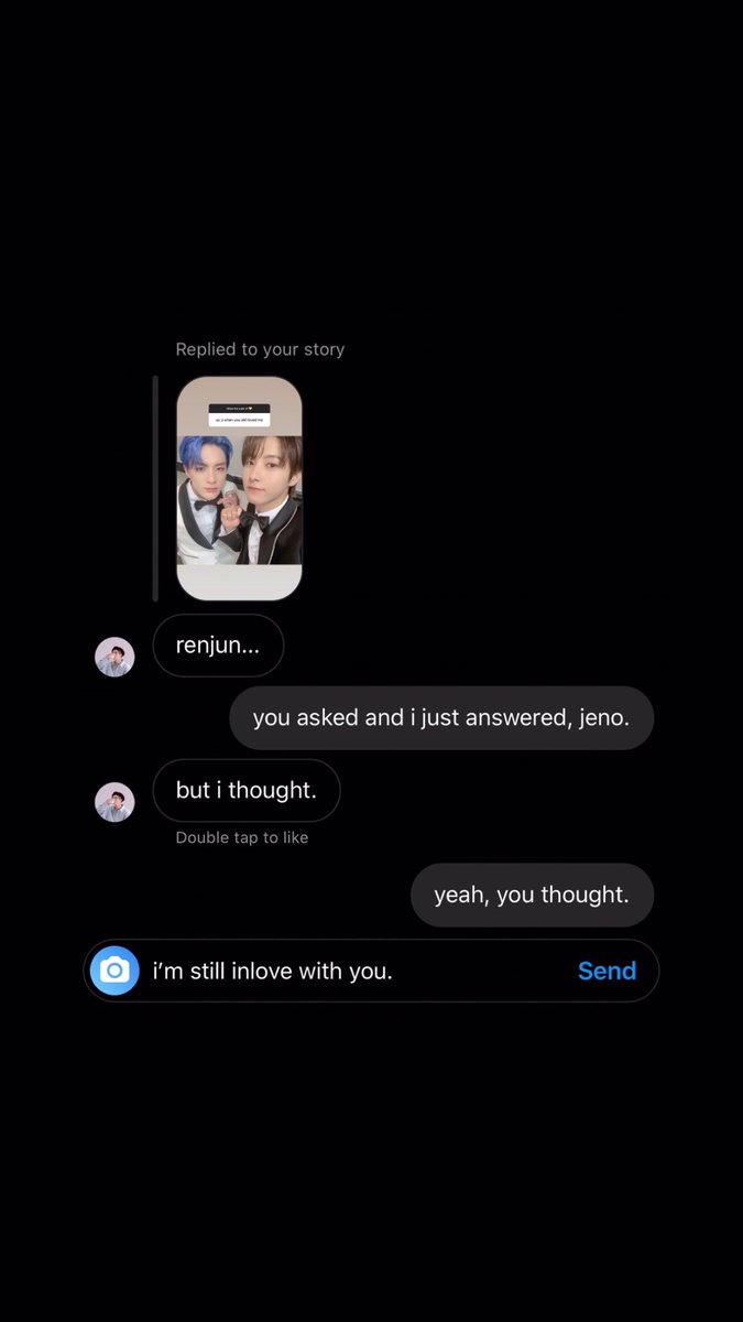 jenrenwritings's tweet photo. Wherein Renjun posted the “show me a pic of” challenge on his instagram, in which Jeno answered.

#젠런 #NOREN #JENREN https://t.co/uIBEvzW8SJ