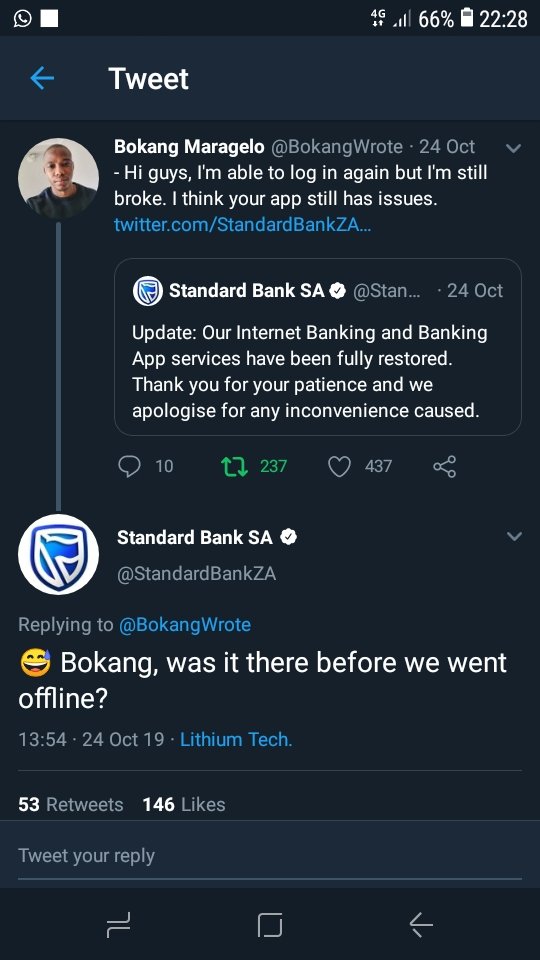  @BokangWrote I still feel your pain