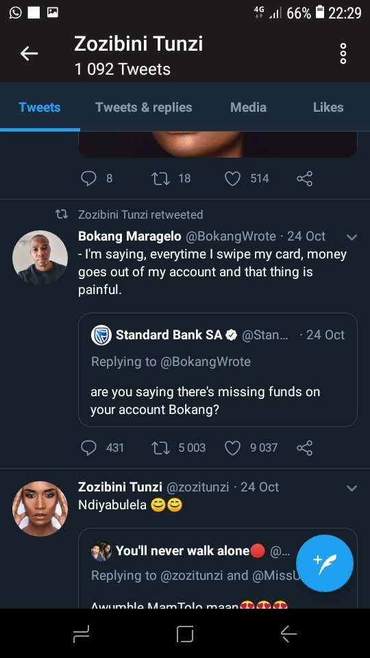  @BokangWrote I still feel your pain