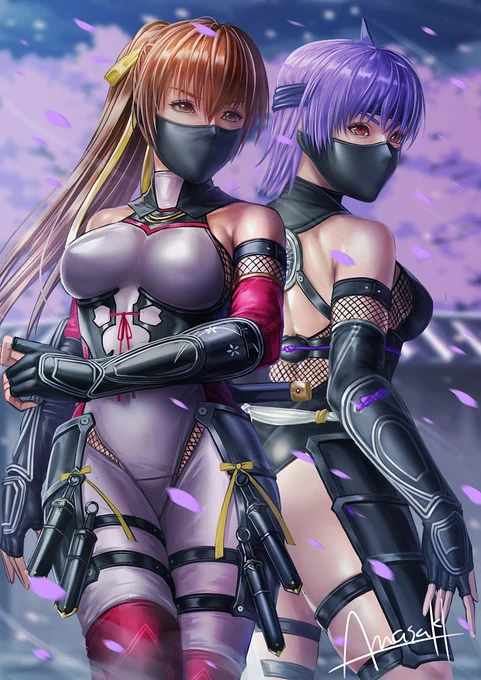 #DOA6 #DOA6Art #格ゲーキャラ描こうぜ 
年末に描いた姉妹 