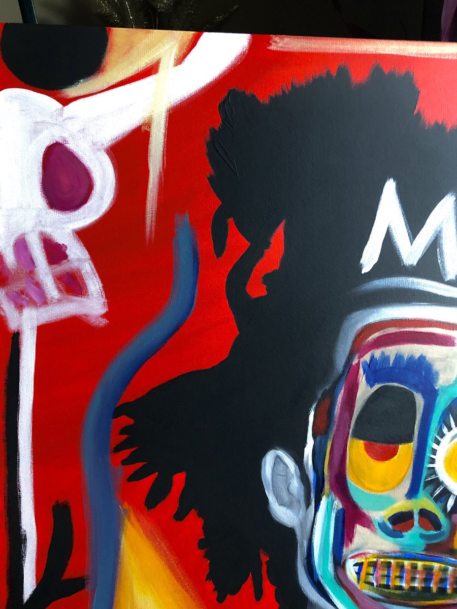 1DreSully's tweet photo. ‼️NEW‼️
- First Painting of the New Year -
“We’re all Maddd..”
3ft x 3ft
#black #art #acrylic #canvas #painting #basquiat
#yeahthatgreenville
#LLRod 👑 https://t.co/fAvhVx33r3