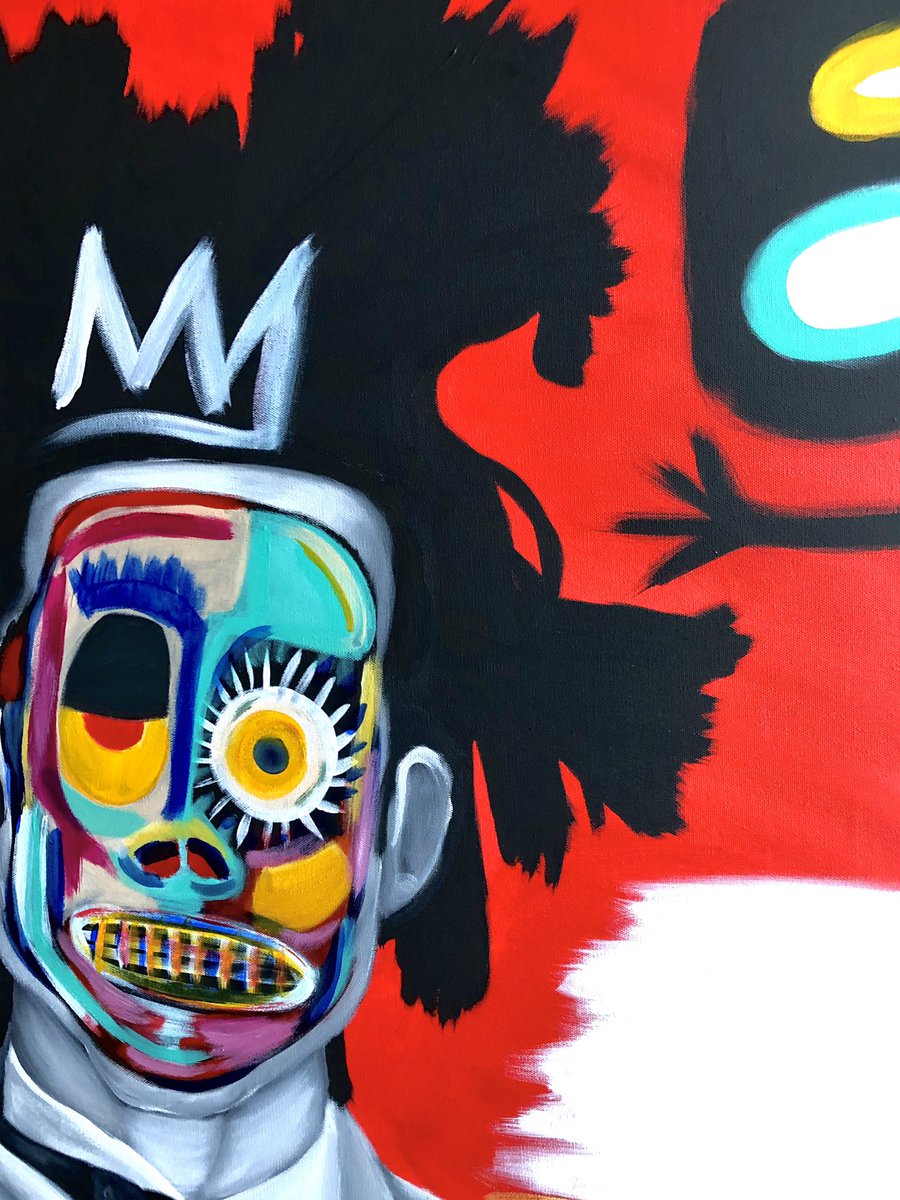 1DreSully's tweet photo. ‼️NEW‼️
- First Painting of the New Year -
“We’re all Maddd..”
3ft x 3ft
#black #art #acrylic #canvas #painting #basquiat
#yeahthatgreenville
#LLRod 👑 https://t.co/fAvhVx33r3