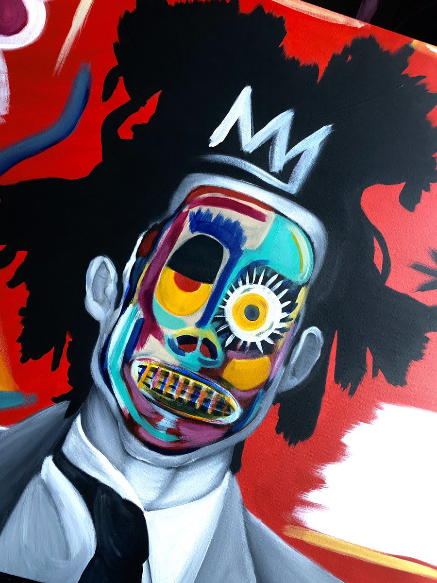1DreSully's tweet photo. ‼️NEW‼️
- First Painting of the New Year -
“We’re all Maddd..”
3ft x 3ft
#black #art #acrylic #canvas #painting #basquiat
#yeahthatgreenville
#LLRod 👑 https://t.co/fAvhVx33r3