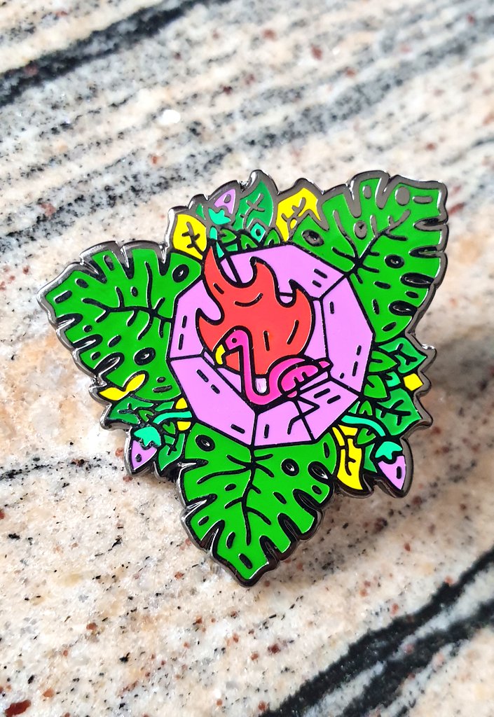 flaminflamingoz's tweet photo. I do like how this pin design turned out. One of the pin designs the early bird backers will recieve as part of their #wildearthdice kickstarter rewards 😊
#enamelpins #flamingflamingoz #pinaddict #enamelpin #flamingo https://t.co/bpf1cLCke3