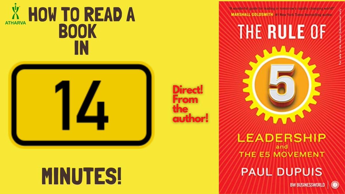 RandstadJobs_IN's tweet image. .@Paul_DupuisRSTD, MD &amp;amp; CEO, Randstad India, gives a brief summary of his book, &apos;The Rule of 5: Leadership &amp;amp; the #E5Movement&apos;. Read about his journey as a leader and the inspiration behind writing his first book. 
bit.ly/3p05Y3T
#Ruleof5 #LeadesrshipLessons