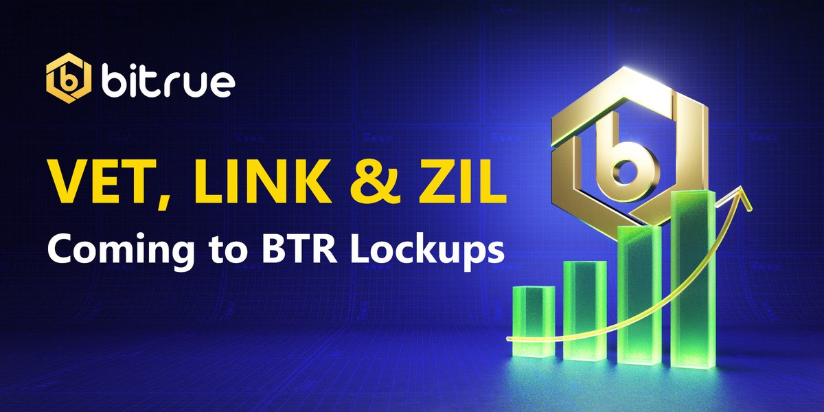BitrueOfficial's tweet photo. Support for #BTRLockups is expanding - $VET, $LINK and $ZIL are joining $BTC, $ETH and more as permanent fixtures. Start investing on January 6th at 10:00 UTC to get up to 10% APR on these new coins. #passiveincome
More info at https://t.co/dhtYbUSaWg https://t.co/Dp4gqAeTLe