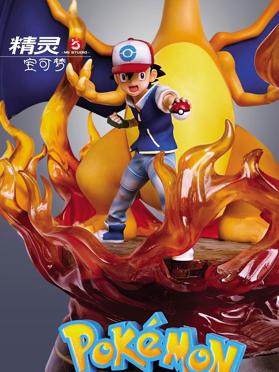 MundoKame's tweet photo. M3 Studio – Ash Ketchum & Charizard
- 182 € sin contar los gastos de envío ni aduanas!
- Medidas: alto, ancho, largo: 29.5 cm, 37 cm, 24 cm
- Fecha de lanzamiento: Q1 2021
- PO abierto!
#M3Studio #Pokemon #PokemonGO #AshKetchum #Charizard https://t.co/0OfhetuR2P