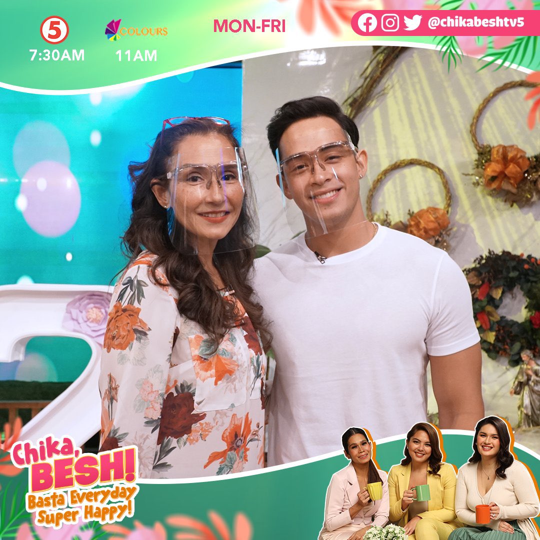 DiegstersReal's tweet photo. @loyzagadiegs and Tita @TeresaLoyzaga earlier on #ChikaBESH guesting . #Goodvibes kwentuhan https://t.co/94QFhFHksL