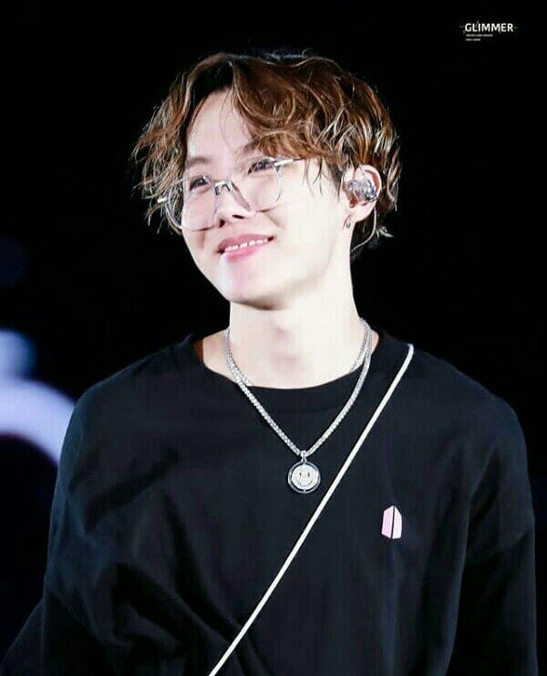 hoseok wearing glasses; a thread
