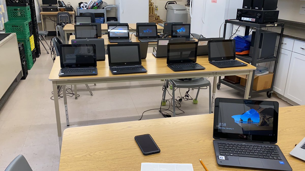@CCPSCougars getting devices ready this morning...