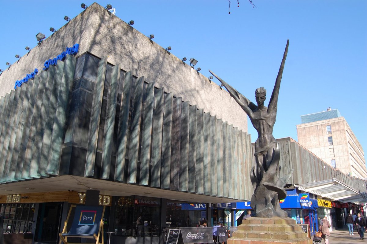 We begin 2021 extremely concerned by the threat to Coventry’s postwar heritage. Redevelopment plans include the loss of the Bull Yard, alterations to the Grade II listed Retail Market and the relocation of William Mitchell’s Three Tuns mural. More here ->  https://c20society.org.uk/news/fight-to-save-coventrys-post-war-heritage-continues