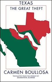  #DailyWIT 4/365:Texas: The Great Theft, by  @carmenboullosa, translated by  @samanthaschneepublished by  @DeepVellum Loosely based on the little-known 1859 Mexican invasion of the US, this book is a richly imagined evocation of the volatile Tex-Mex borderland.  #MexicanLit