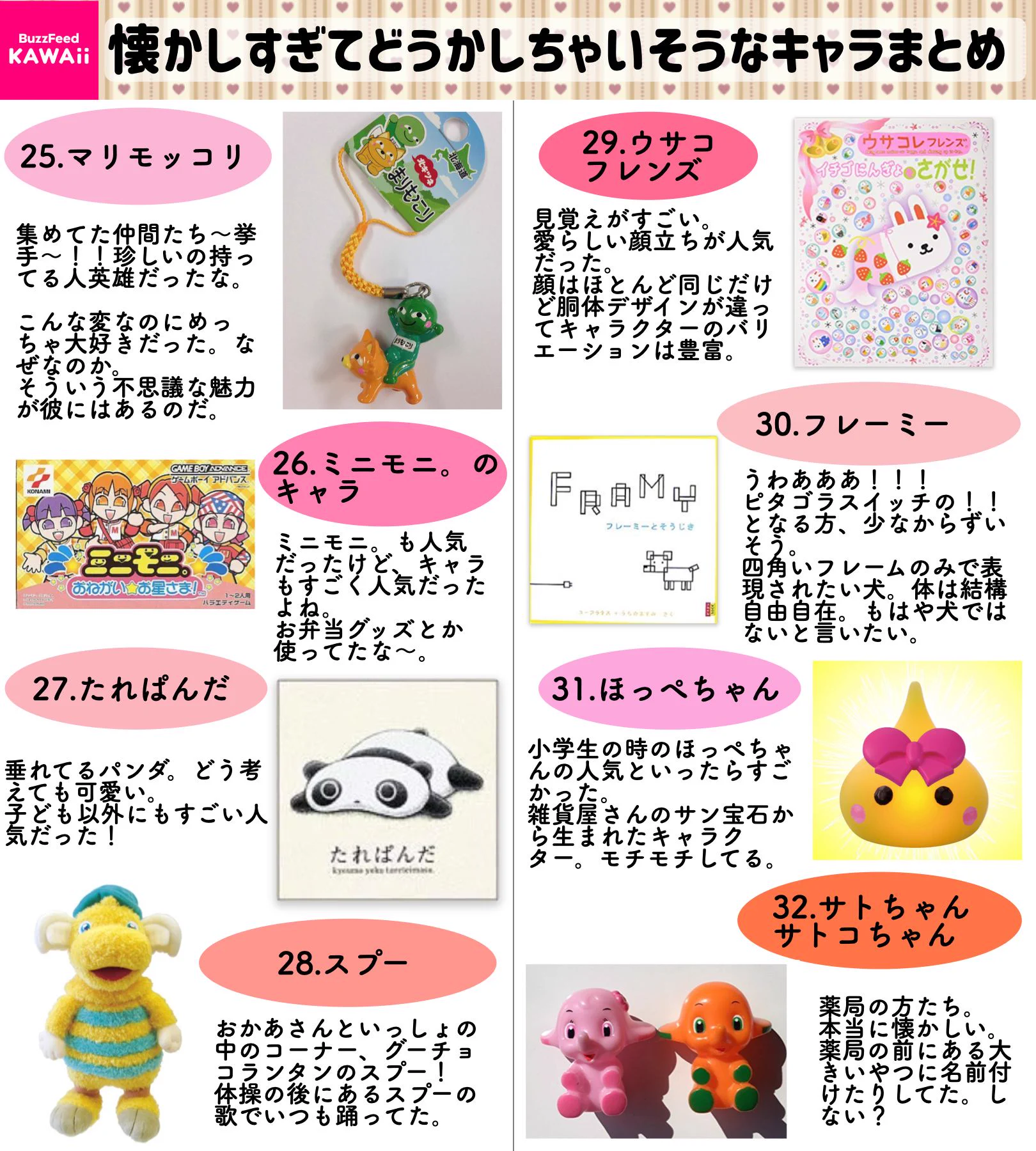 この中のキャラに思い出ある人いる？懐かしすぎるキャラクターまとめ！