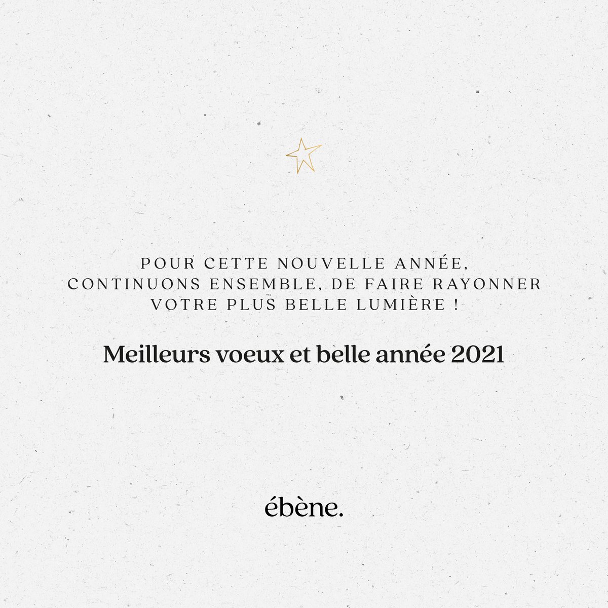 agence_ebene's tweet photo. En cette journée de reprise, nous vous souhaitons à tous une belle et lumineuse année 2021 !
Que cette année vous apporte à vous et aux vôtres la sérénité, le succès, la conscience du bonheur, la bonne santé et la sagesse de la simplicité !
#annee2021 #bonneannee2021 https://t.co/fg4NQNGMWw