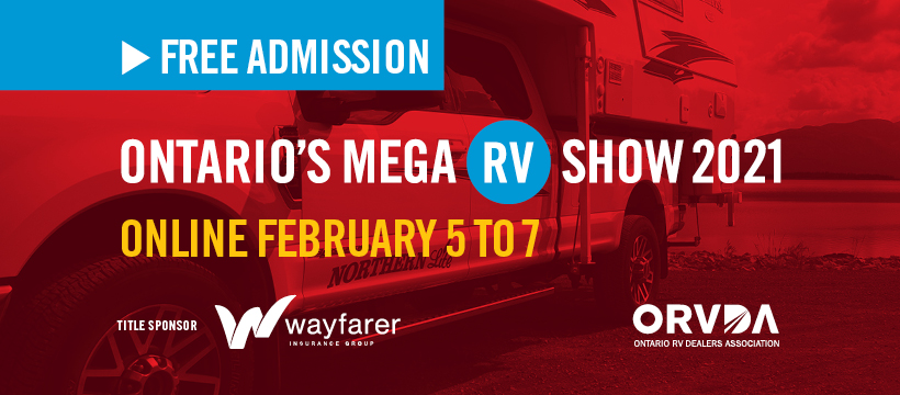 𝕄𝔼𝔾𝔸 ℕ𝔼𝕎𝕊 - #ORVDA is absolutely thrilled to announce that we're producing 𝕆𝕟𝕥𝕒𝕣𝕚𝕠'𝕤 𝕄𝔼𝔾𝔸 ℝ𝕍 𝕊𝕙𝕠𝕨, Canada's largest virtual #RV event. Join us online February 5th-7th to see over 500 RVs, including the premiere of new 2021 models! #ontariosmegarvshow