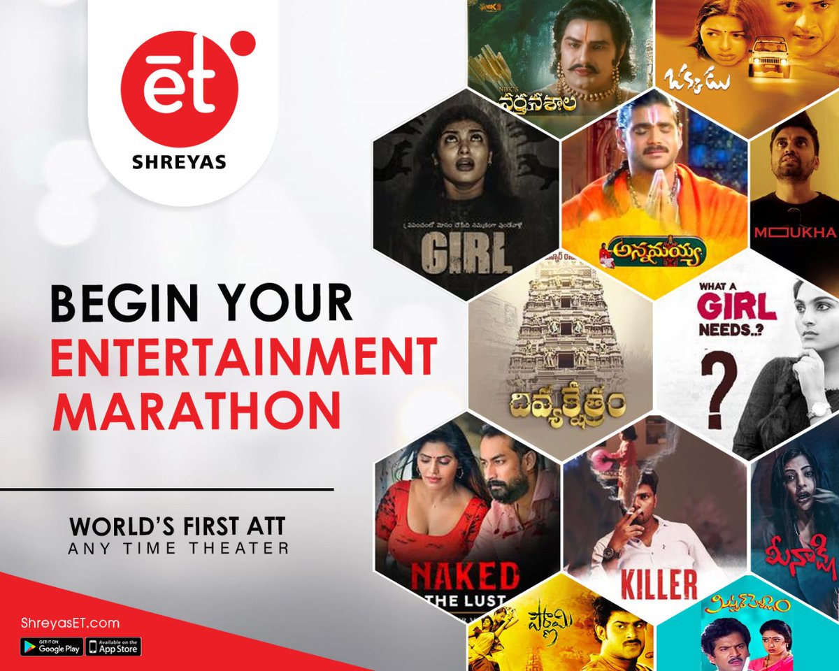 shreyaset's tweet photo. Still trying to beat your Monday blues???Wrap your day getting entertained with some cool movies, originals, Snack Films and more on #WorldsFirstATT @shreyaset
Download app here: https://t.co/YnUFjxWY5V
#beatyourmondayblues #EtTalkies #SnackFilms #WorldsFirstATT #ShreyasET https://t.co/E24TxMzcdW