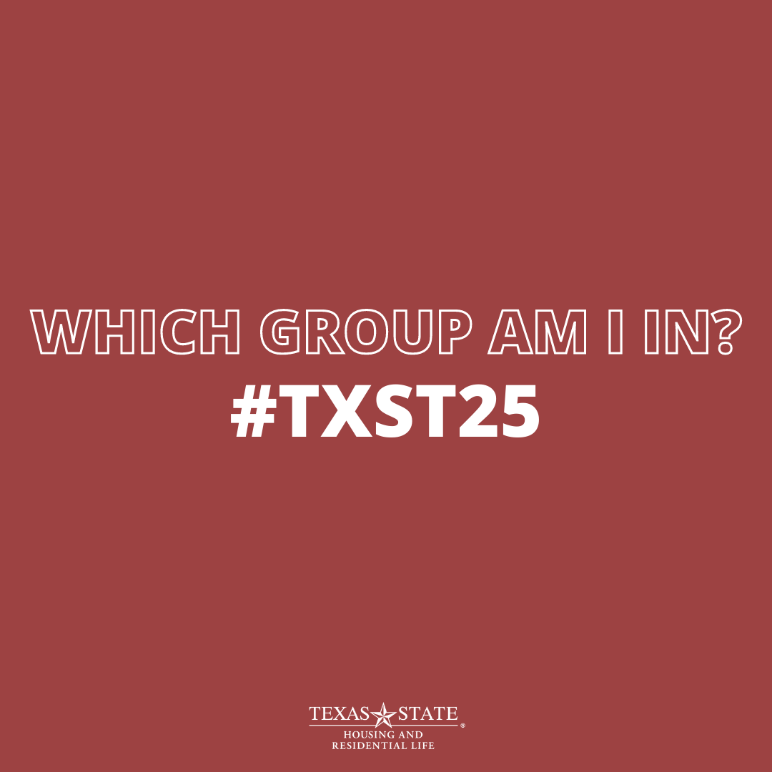 txstatehousing's tweet photo. Excited to select where you're going to live next year? Make sure you're ready for your room selection #TXST25 https://t.co/intqurNlVT
