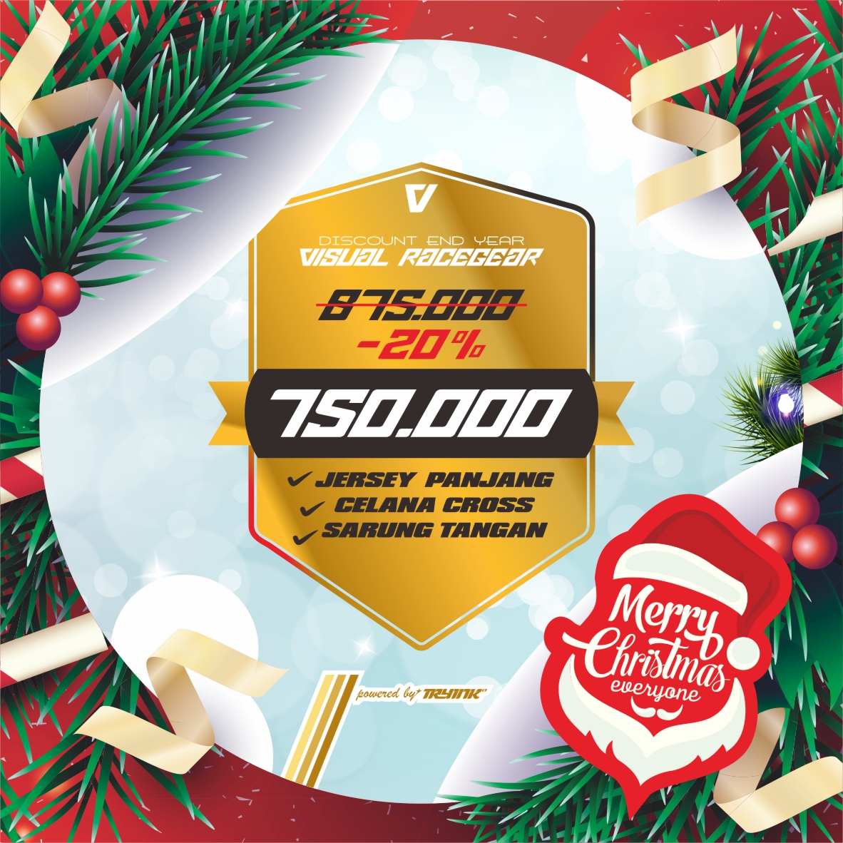 tryinkraceware's tweet photo. NEW EFFORTS always come in every target we make, keep the spirit high and stabilized the engine running for NEW DIRECTION
NEW STORE, NEW DISCOUNT :
Jersey+celana+sarung tangan dari harga promo 875rb menjadi 750rb saja belum ongkir
https://t.co/cLyqYUhVPK
WA 081220670637 https://t.co/KMevEr1o04