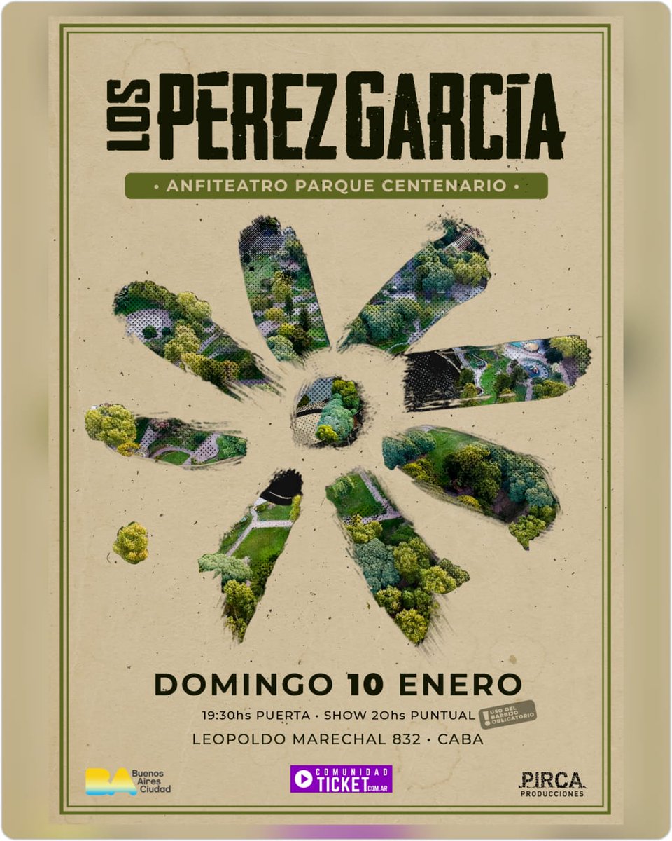 lospereztw's tweet photo. #HayFecha para comenzar el #2021 🎶

Nos vemos el próximo domingo 10 de enero en el Anfiteatro de Parque Centenario.  
Las localidades en venta
⬇
https://t.co/SKOSl3GsBT

Show presencial con capacidad limitada 🎵 y protocolo de cuidados. https://t.co/erZ78wru9f