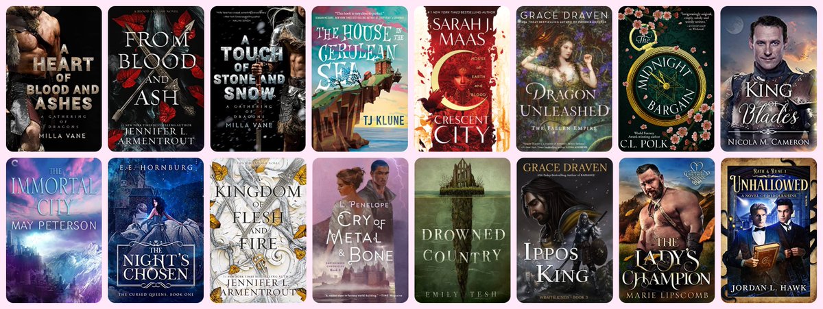 FANTASY ROMANCE semi-finalists: