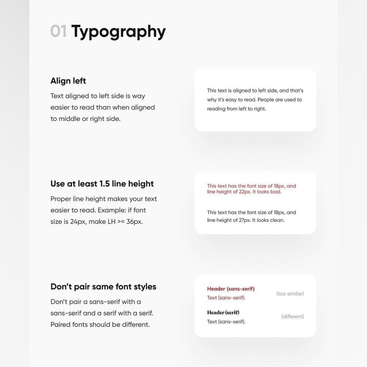 ReactiveWeb06's tweet image. Some basic concepts for ui/ux designer and ui/ux developer. UI/UX principles that will make your design way better:
โ
๐ต Visual Design
โ
๐ต Typography
โ
๐ข Colors
#uiux #design #Colors #marketing #websites #learn #trends #webdevelopment #coding #inspirational
#seo #digital