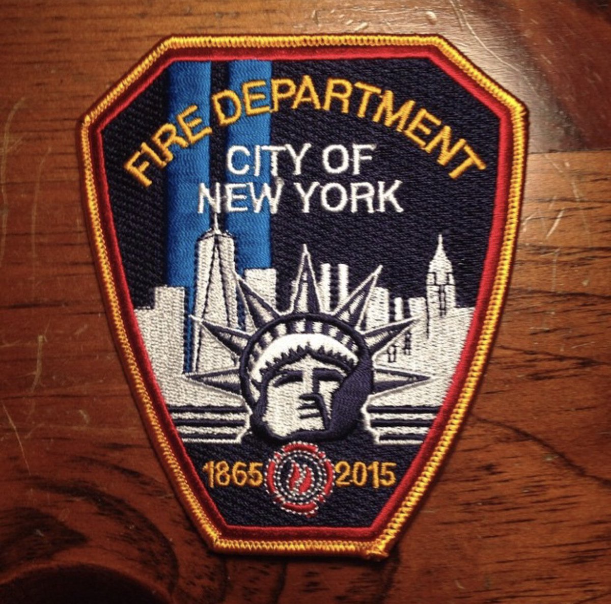 The people have spoken and I respect the democratic process, so here is the beginning of my  #FDNY patch thread. First up is the FDNY 150th Anniversary patch. I believe these were a limited run, fortunately I managed to snag a few.